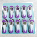 colorful soft grip strong plastic spring clothes pegs